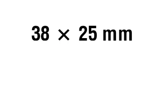 ZPL preview: Label 38 × 25 mm