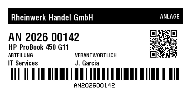 Vorschau von Inventar-Tag