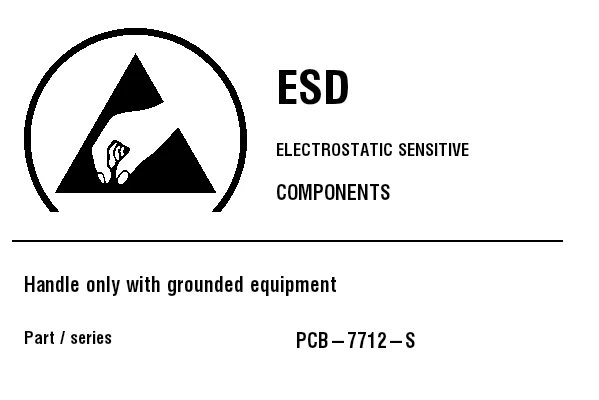 Preview of ESD Warning Label