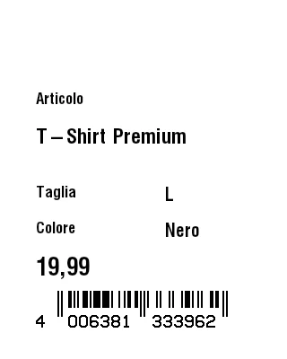 Anteprima di Cartellino appeso (abbigliamento)