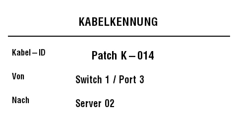 Vorschau von Kabel-/Leitungskennzeichnung